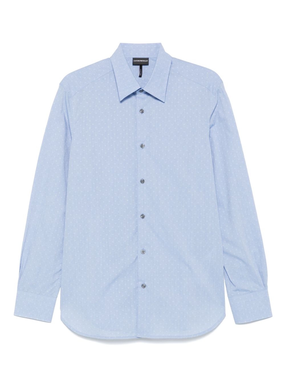 jacquard-logo cotton shirt - 1