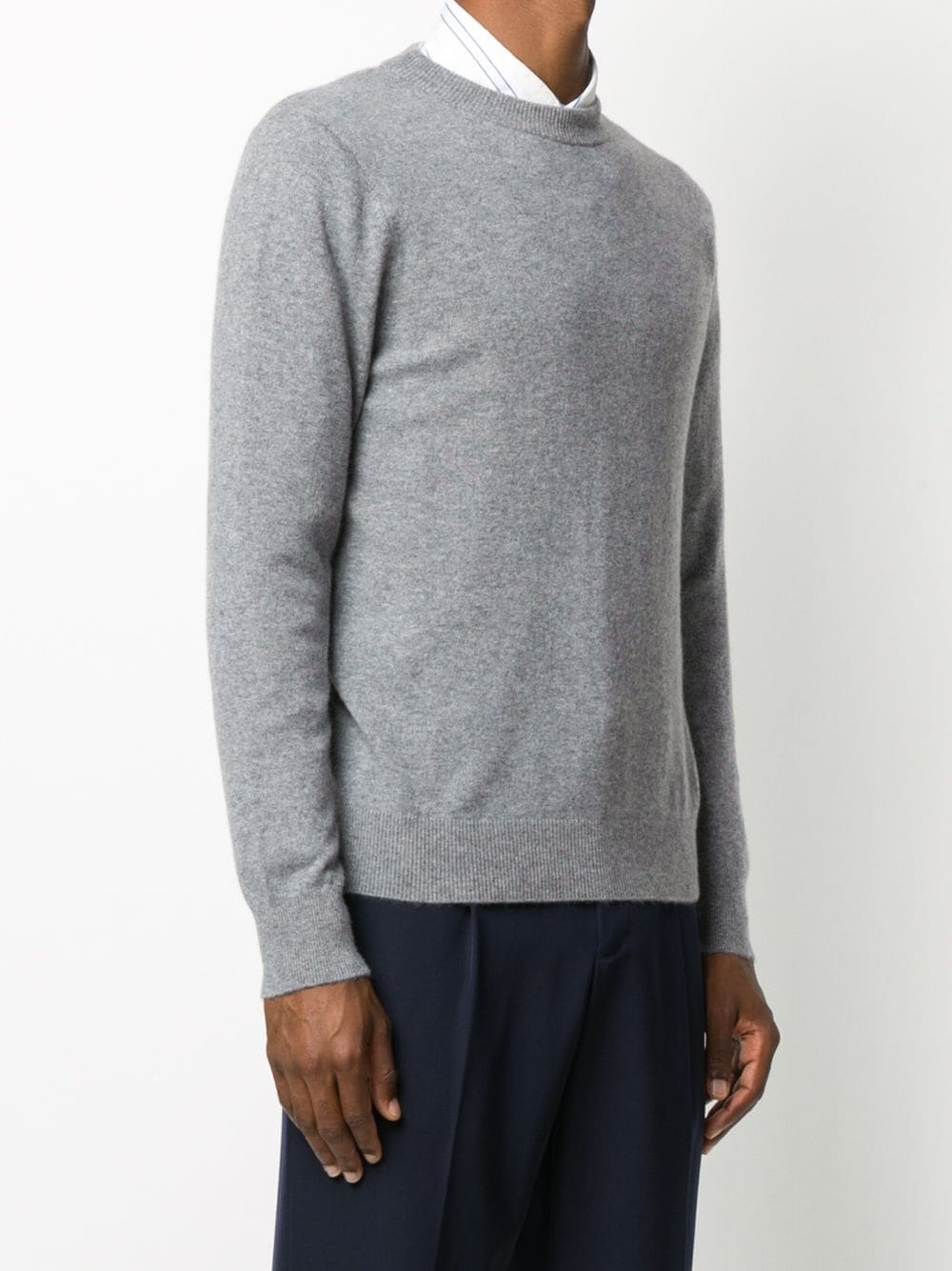 long-sleeve fitted jumper - 3