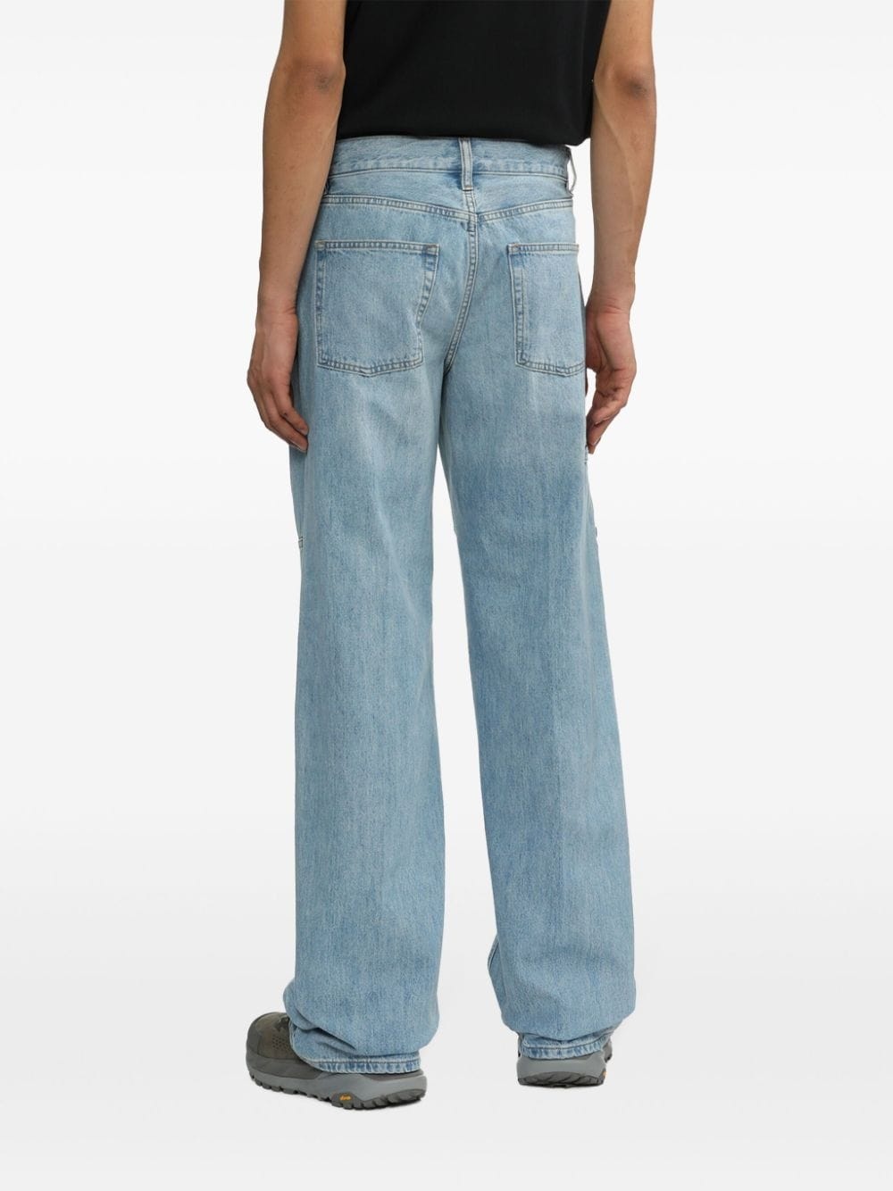 mid-rise wide-leg jeans - 4