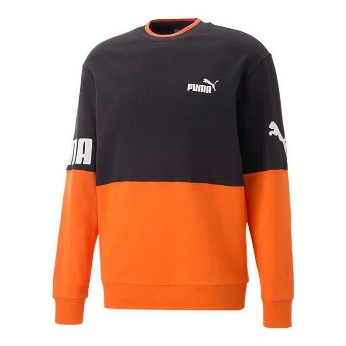 Puma Power Colorblock Crew Long Tee 'Orange' 676666-23 - 1