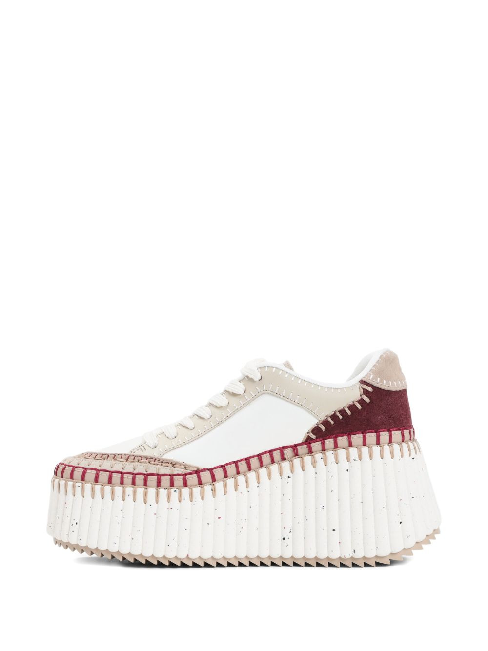 Nama platform-sole contrast-stitch sneakers - 4