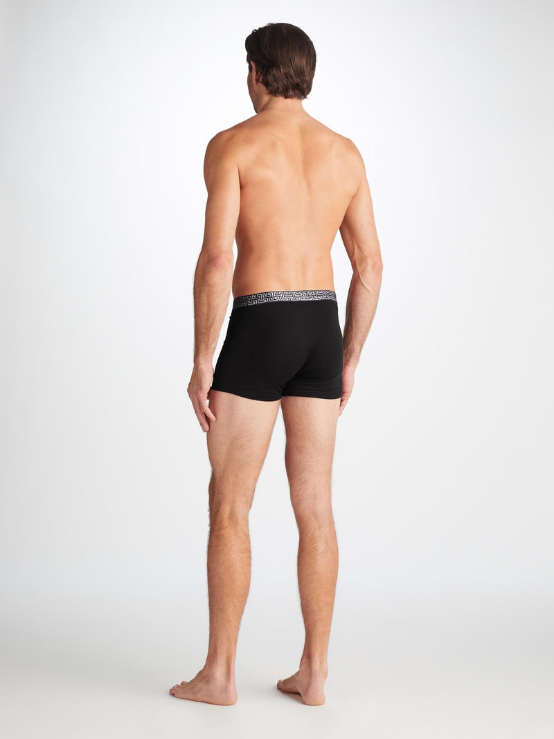 Men's Boxer Briefs Band 63 Pima Cotton Stretch Black - 4