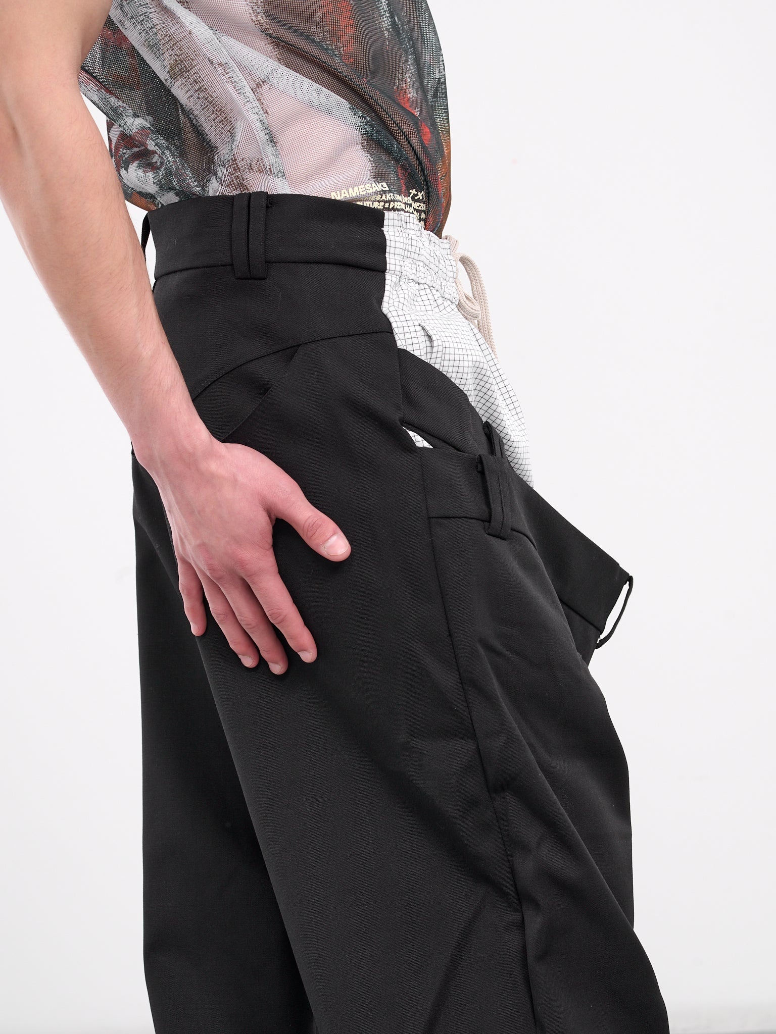 NAMESAKE Del Crossover Trousers | hlorenzo | REVERSIBLE
