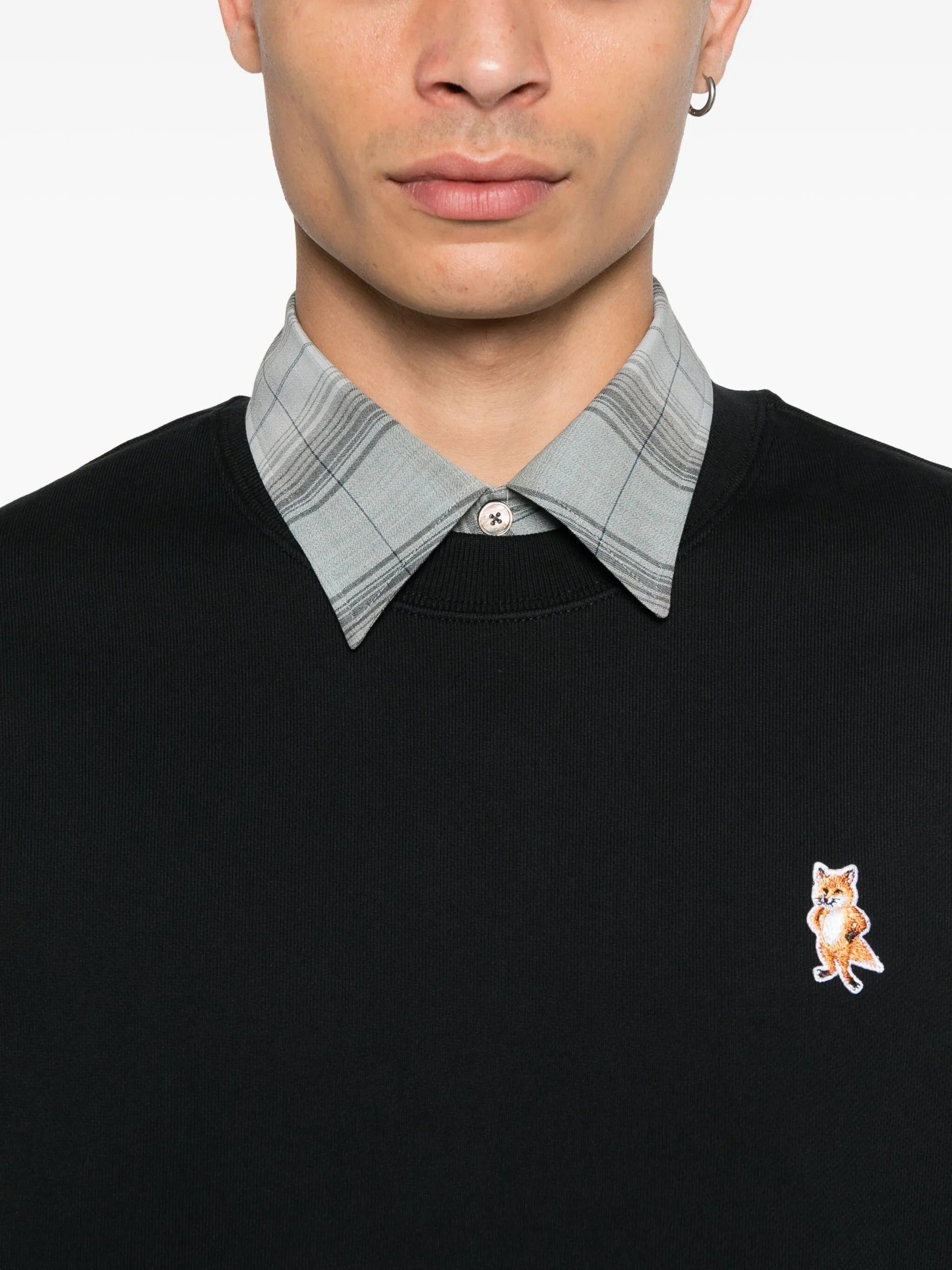 Maison Kitsuné Fox-embroidered Cotton Sweatshirt - 5