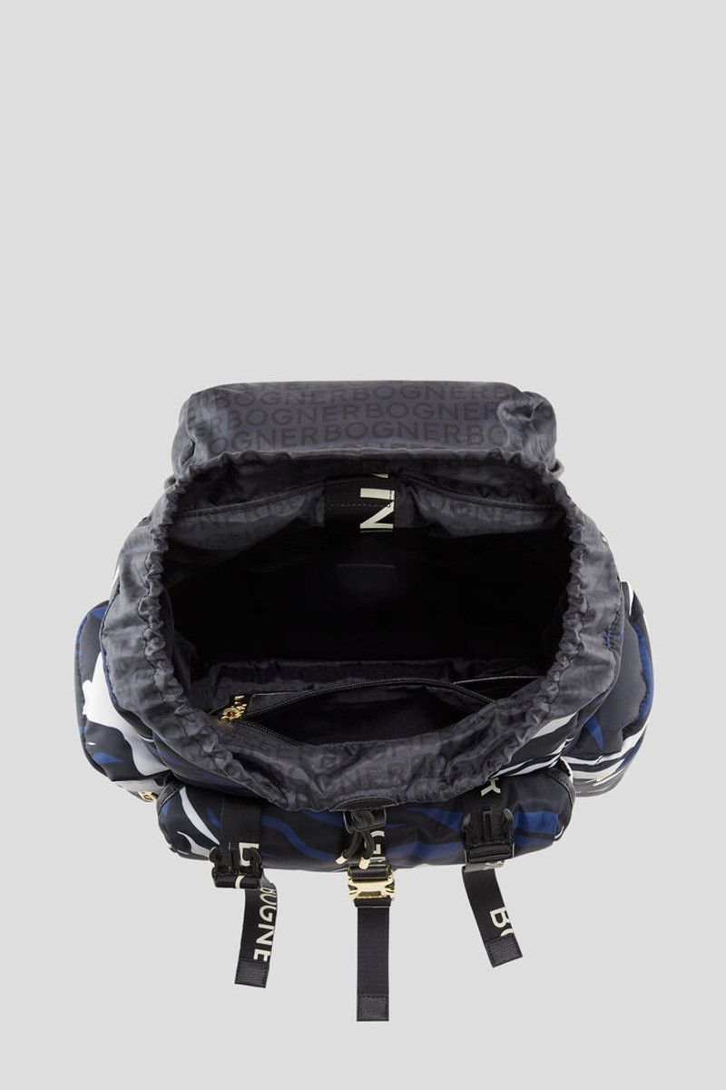 Frozen Riviera Aaron Backpack in Blue/White 4