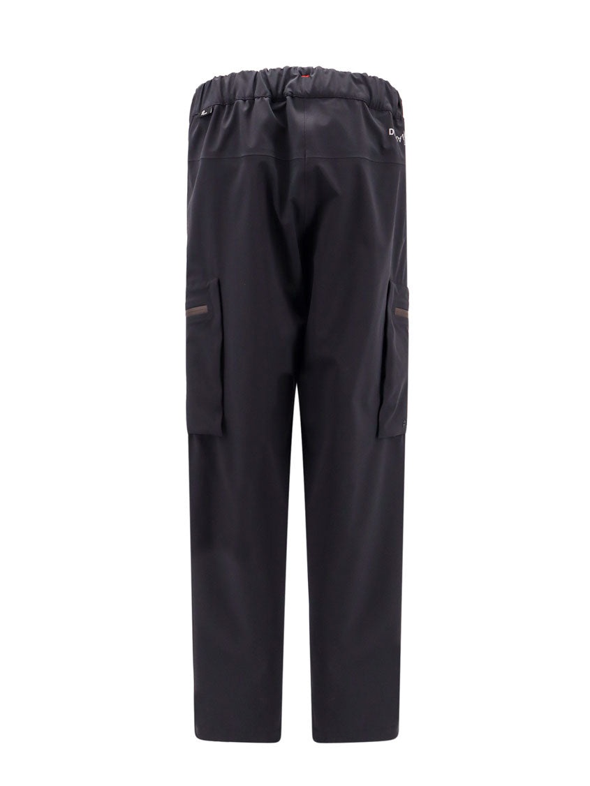 Stretch nylon trouser with logo patch - 2