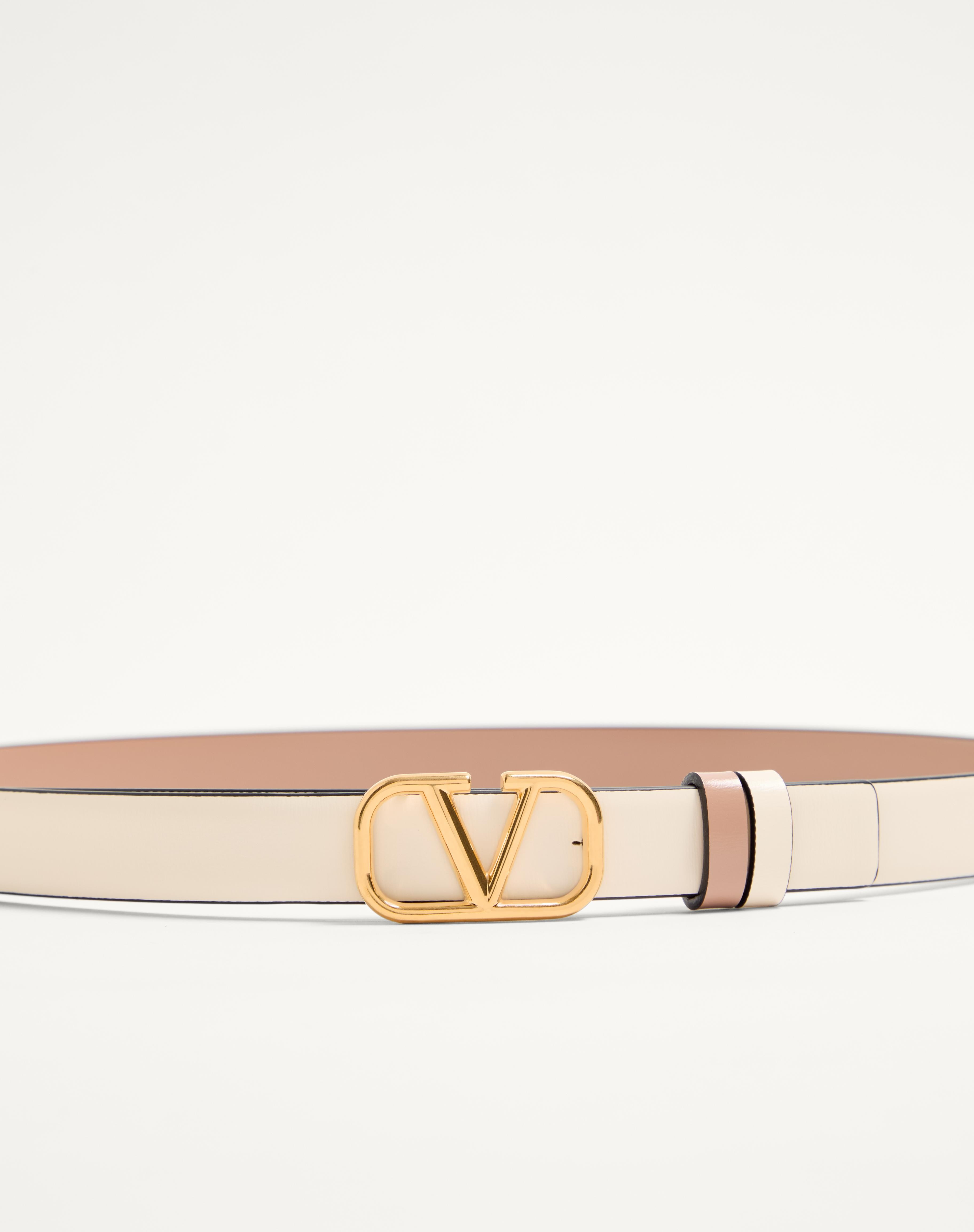 REVERSIBLE VLOGO SIGNATURE BELT IN GLOSSY CALFSKIN 20 MM - 3
