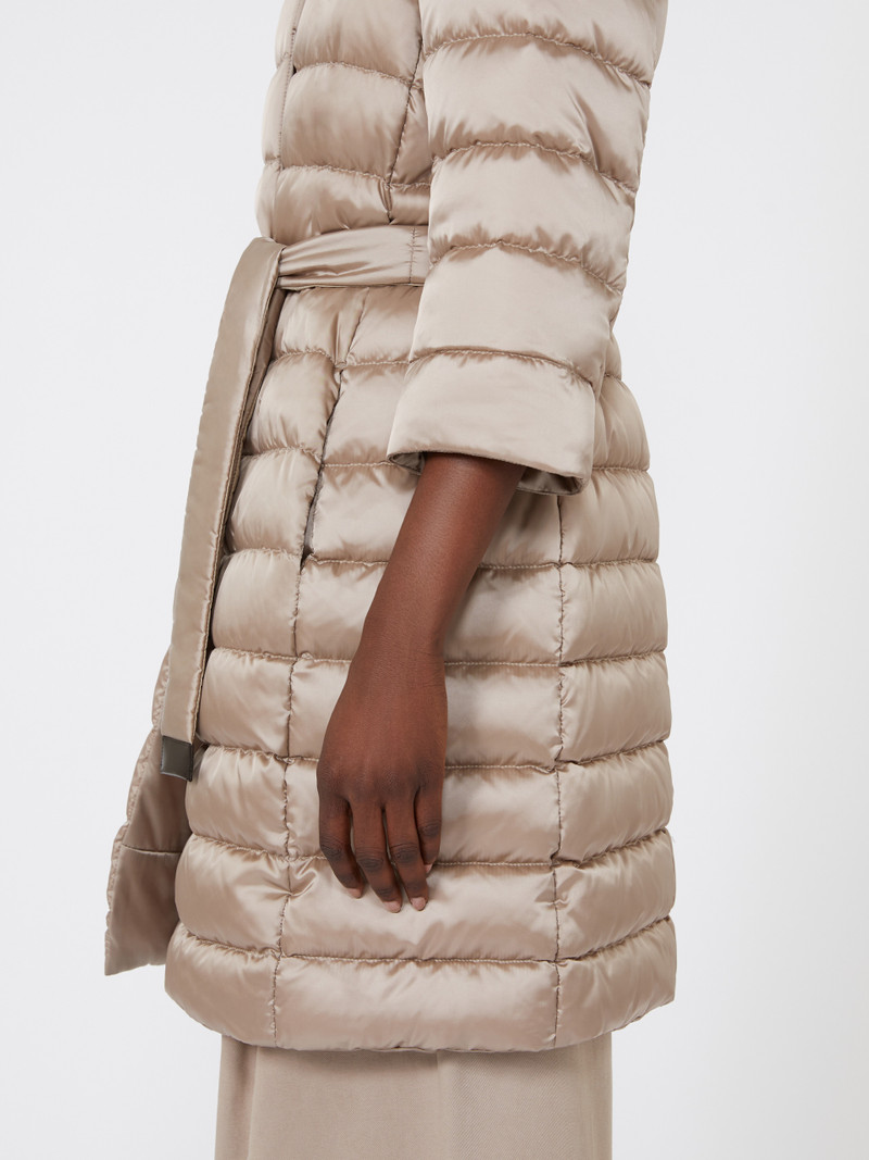 NOVEF Reversible down jacket in water-repellent satin 5