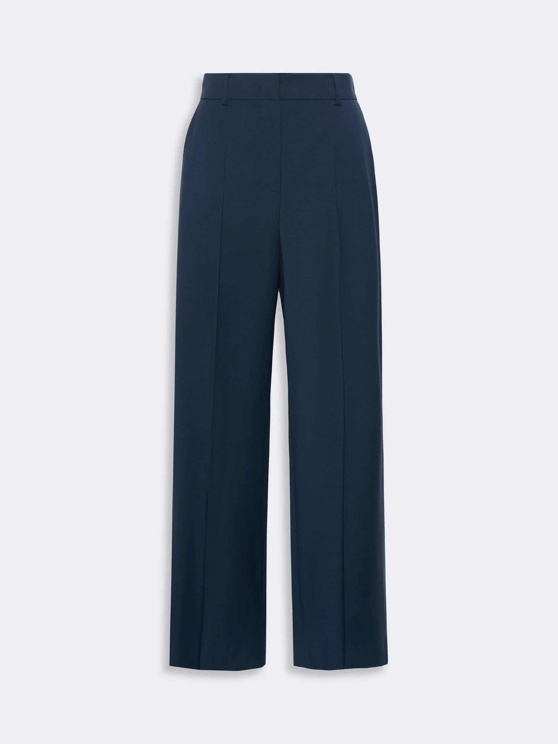 VISIVO Stretch wool palazzo trousers - NAVY - 1