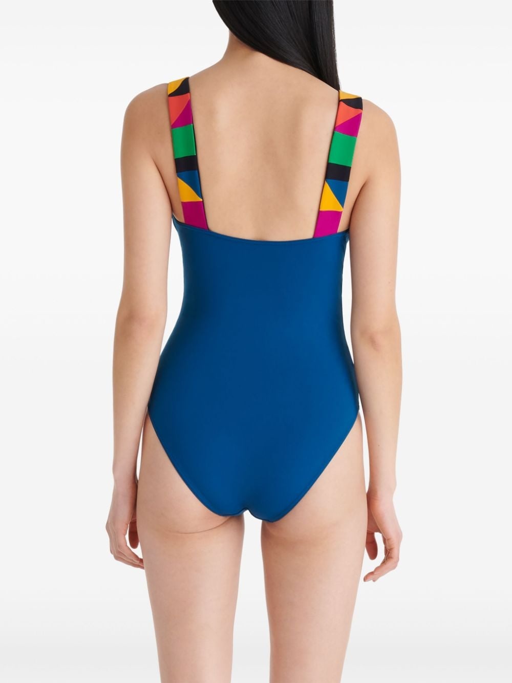 Tempo geometric-print swimsuit - 5