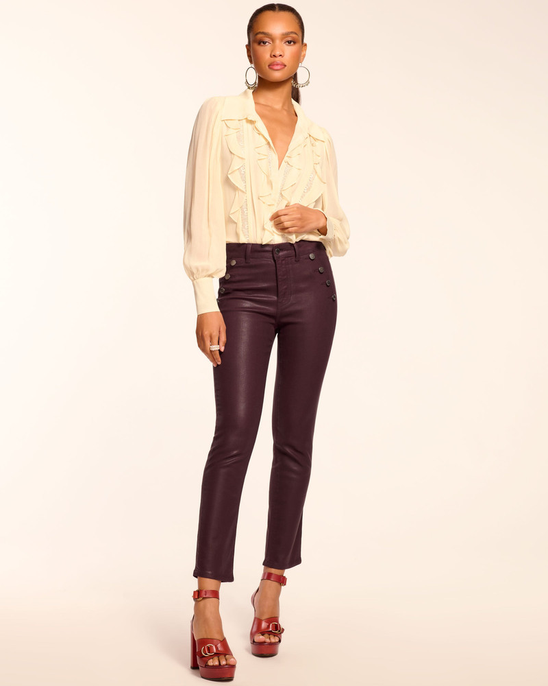RAMY BROOK Helena Coated High-Rise Skinny Jean outlook
