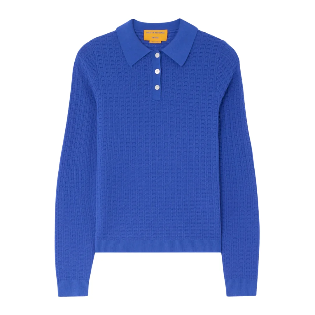 Shrunken Waffle Polo - 1