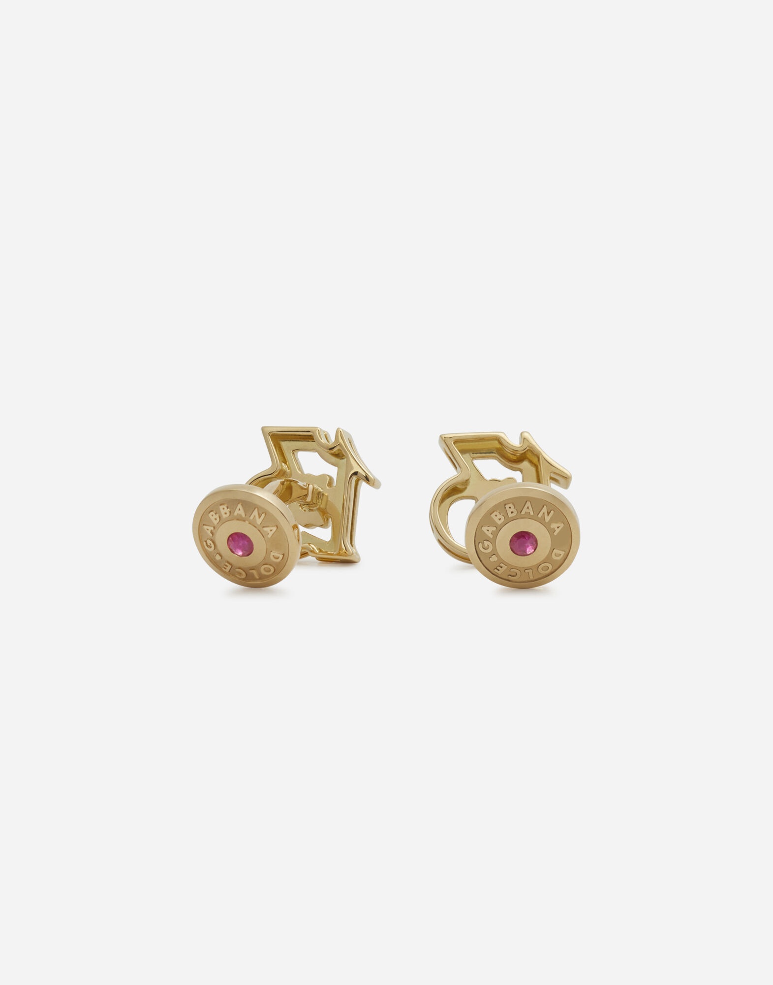 Good luck cufflinks in yellow gold - 2