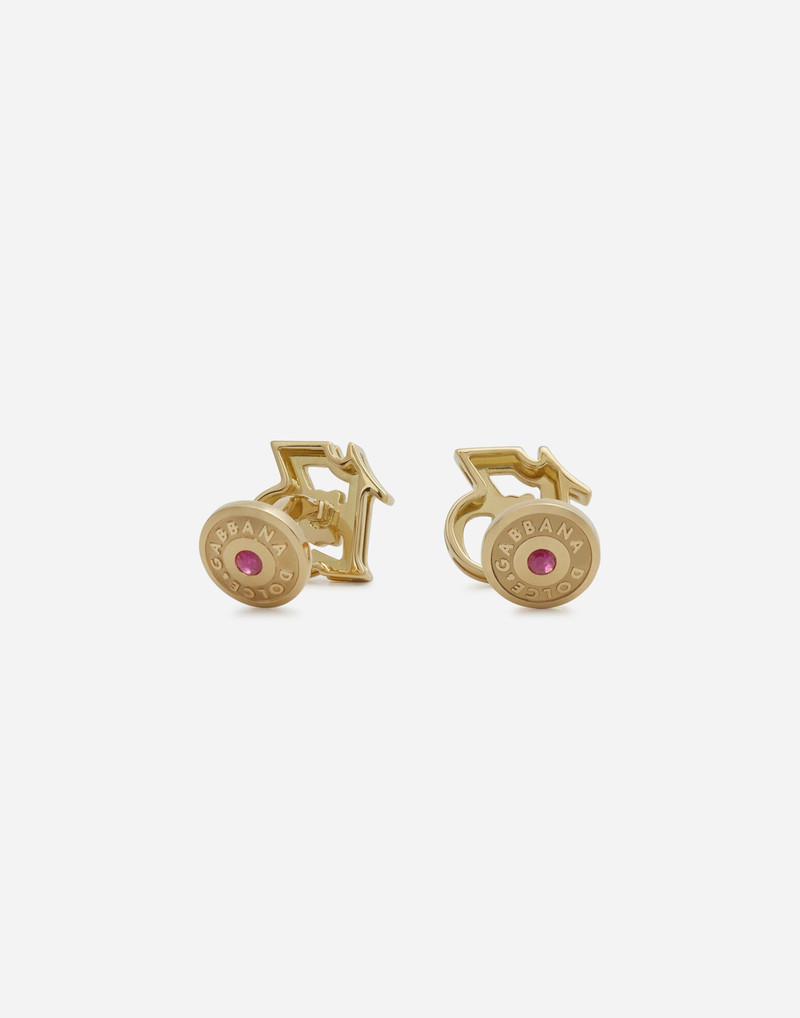 Dolce & Gabbana Good luck cufflinks in yellow gold outlook