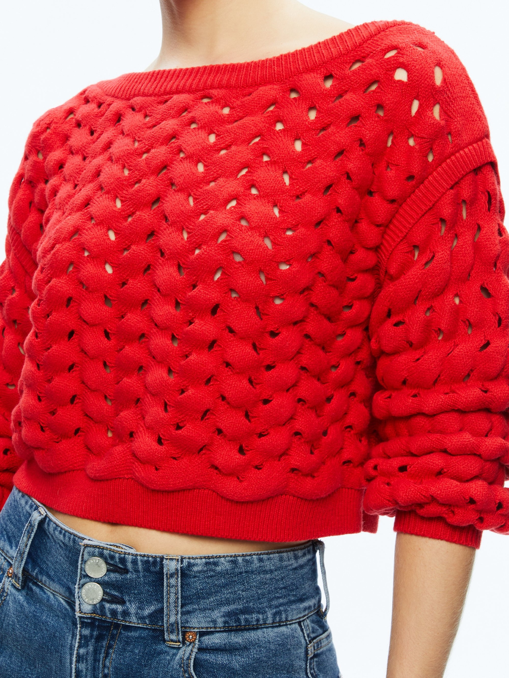 ALLENE CABLE KNIT CREWNECK - 4