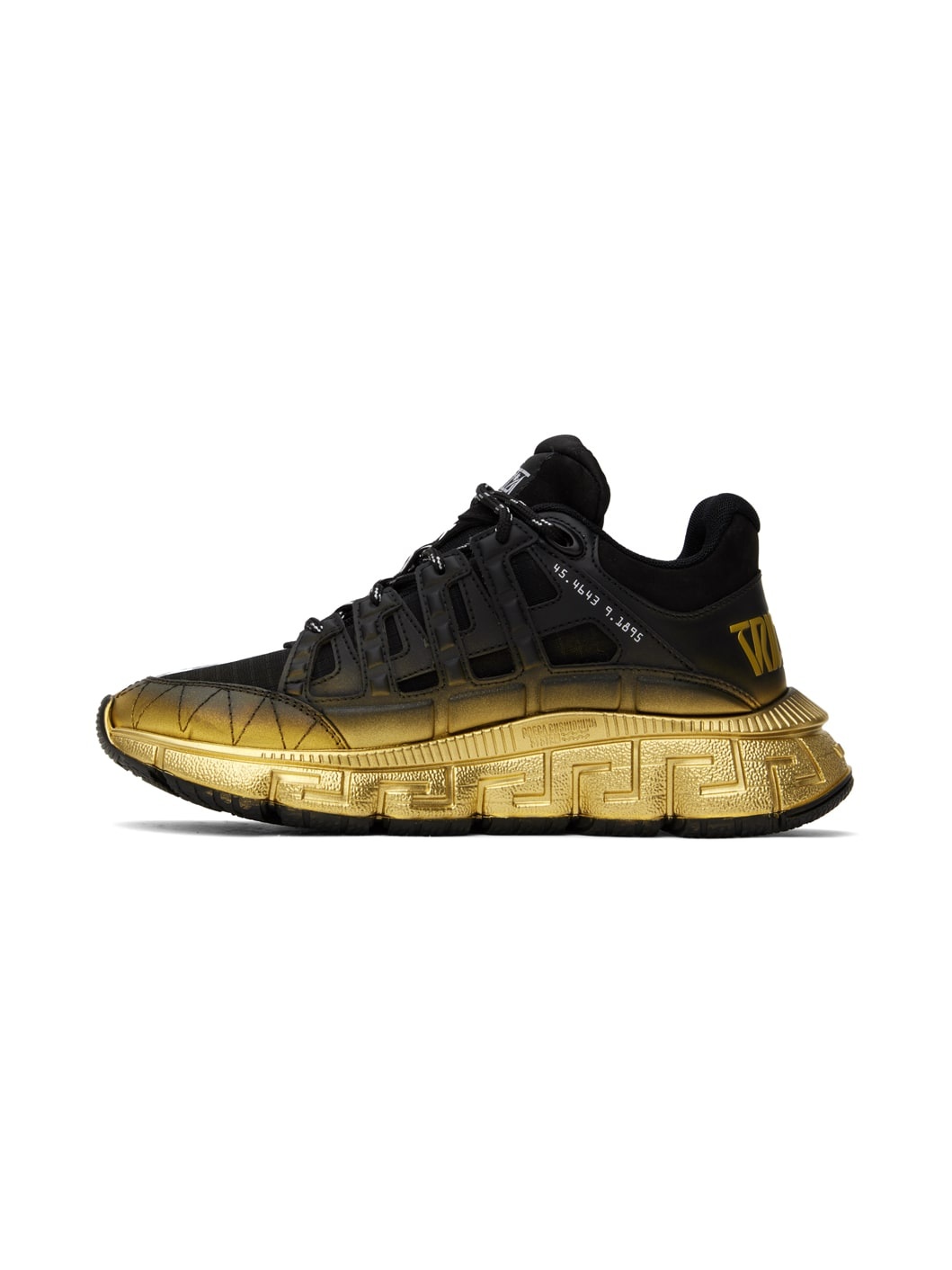 Black & Gold Trigreca Sneakers - 3