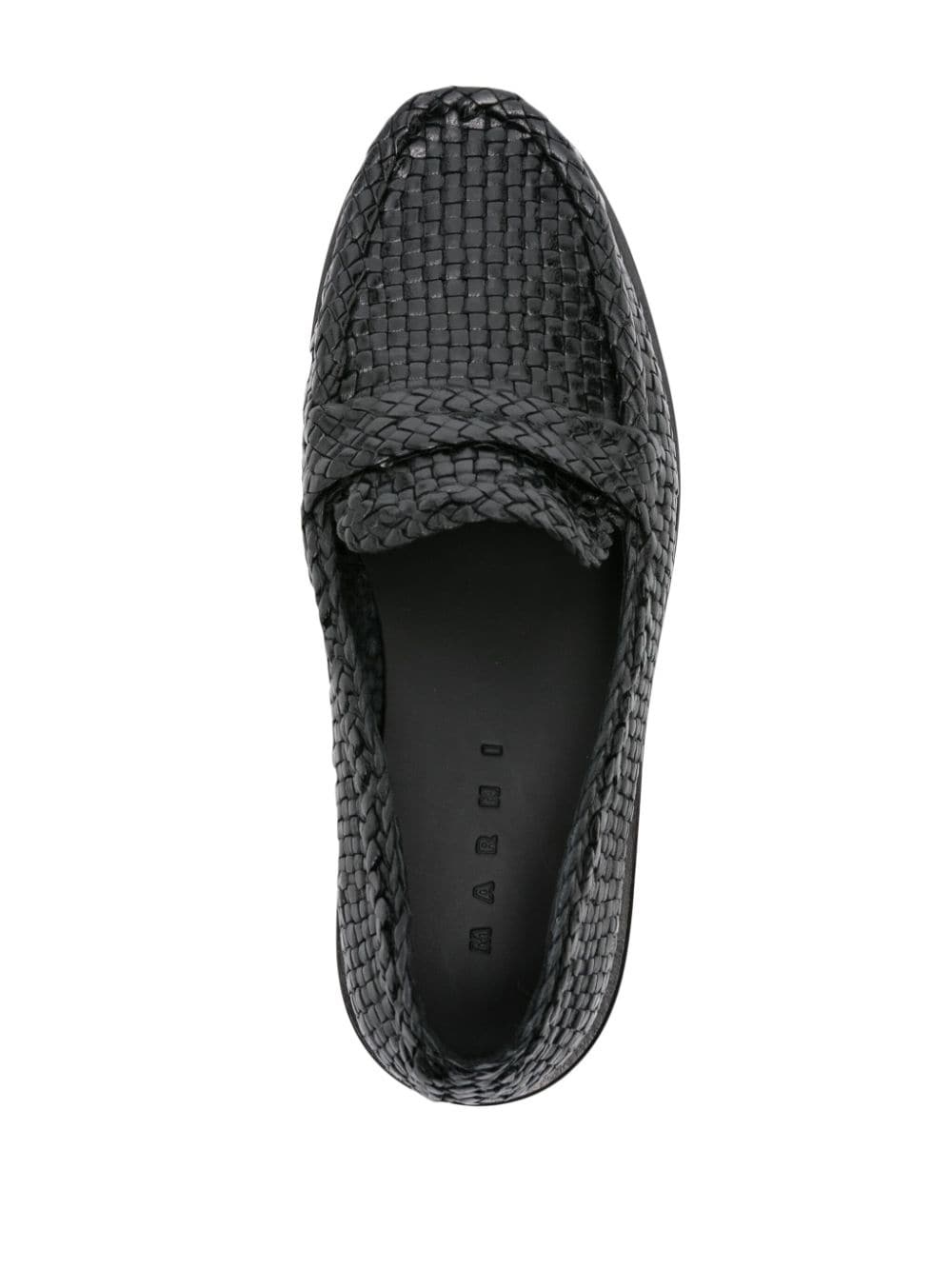 Bambi woven leather loafers - 4