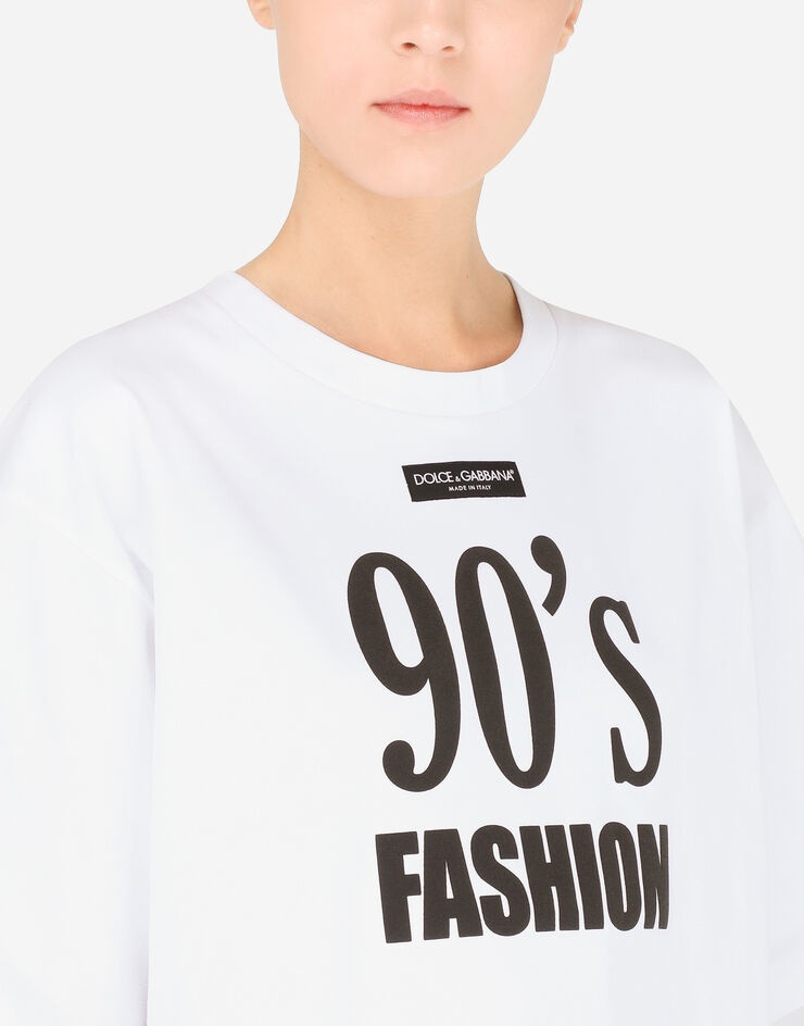 Jersey T-shirt with 90’s fashion print - 4