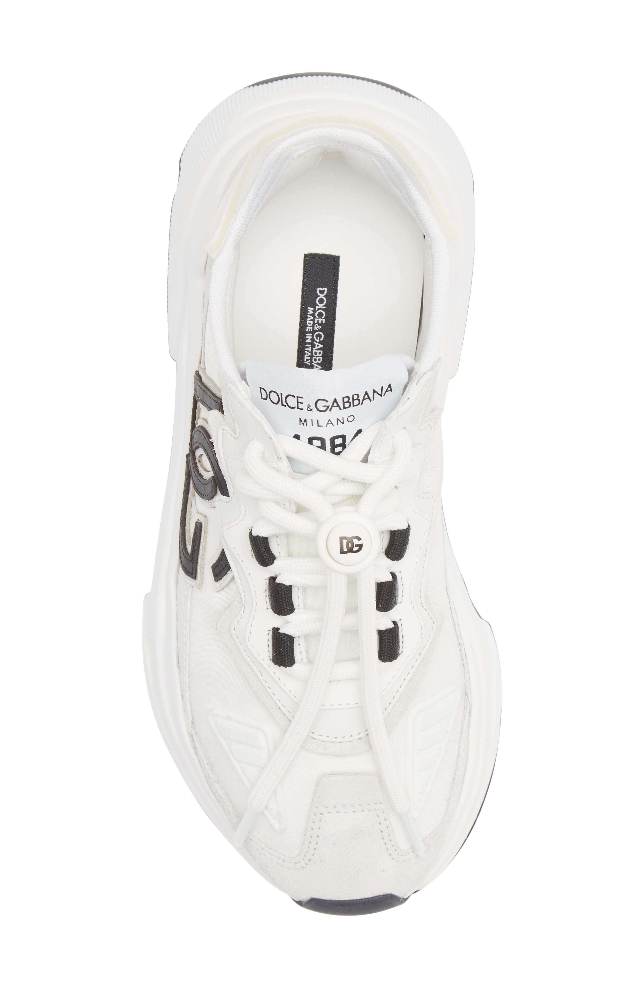 Dolce&Gabbana Daymaster Sneaker in White/Black at Nordstrom - 5