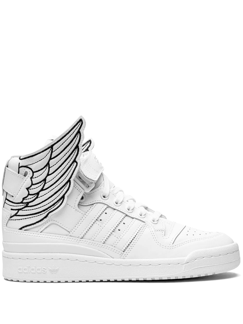 wing-design high-top sneakers - 1