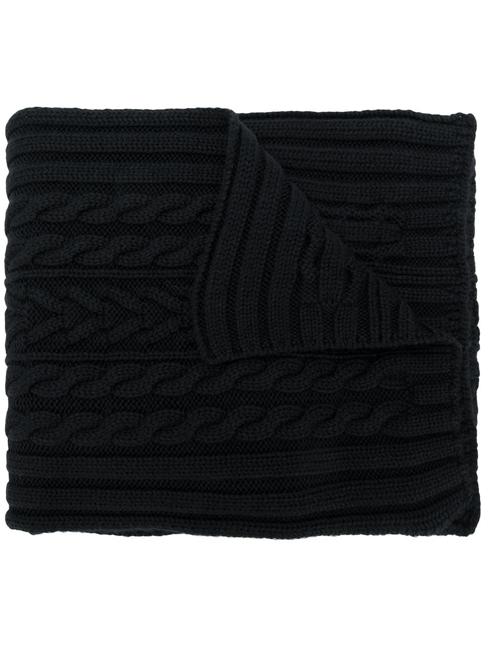 logo patch scarf - 1