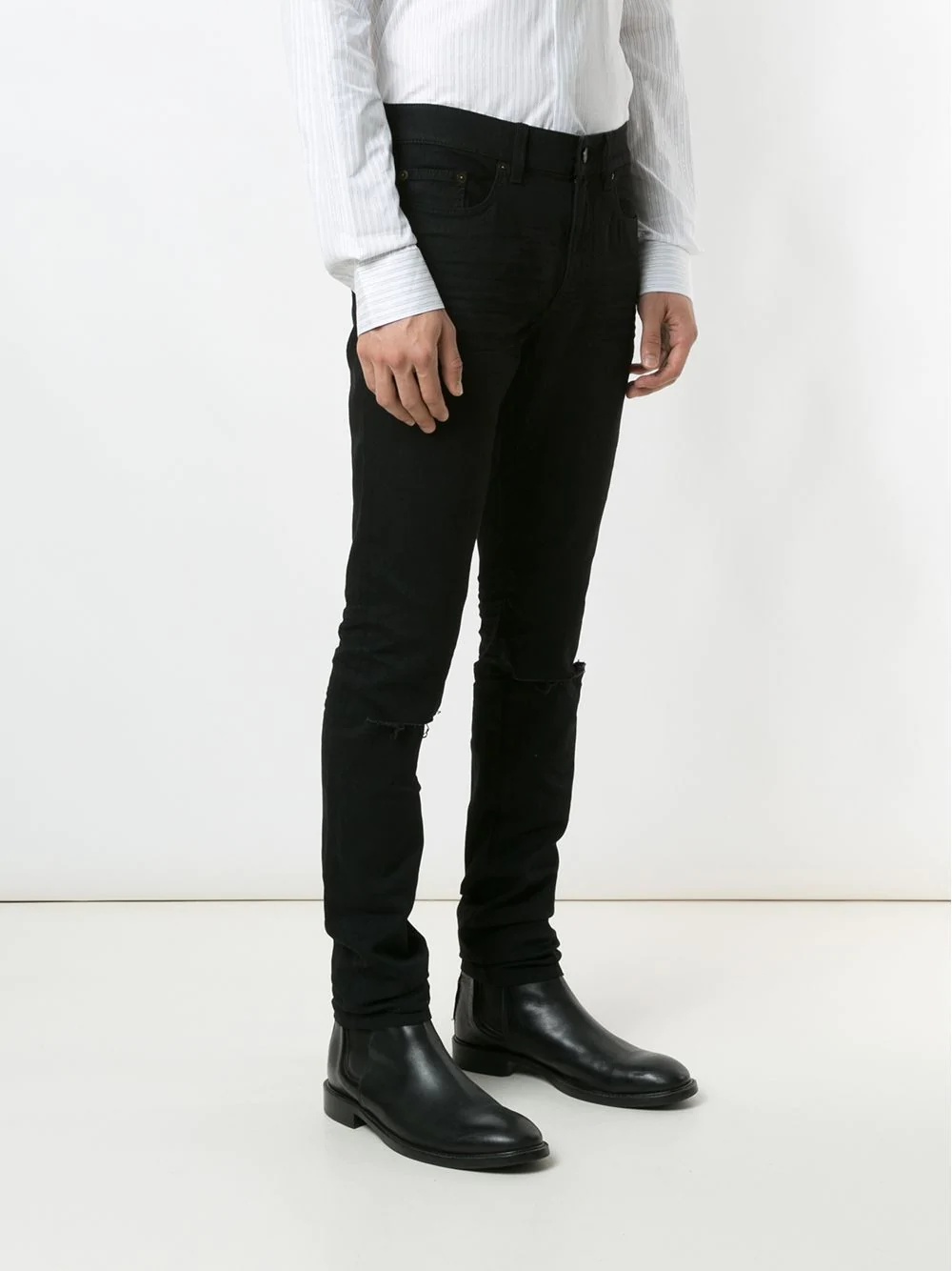 slash knee skinny jeans - 3