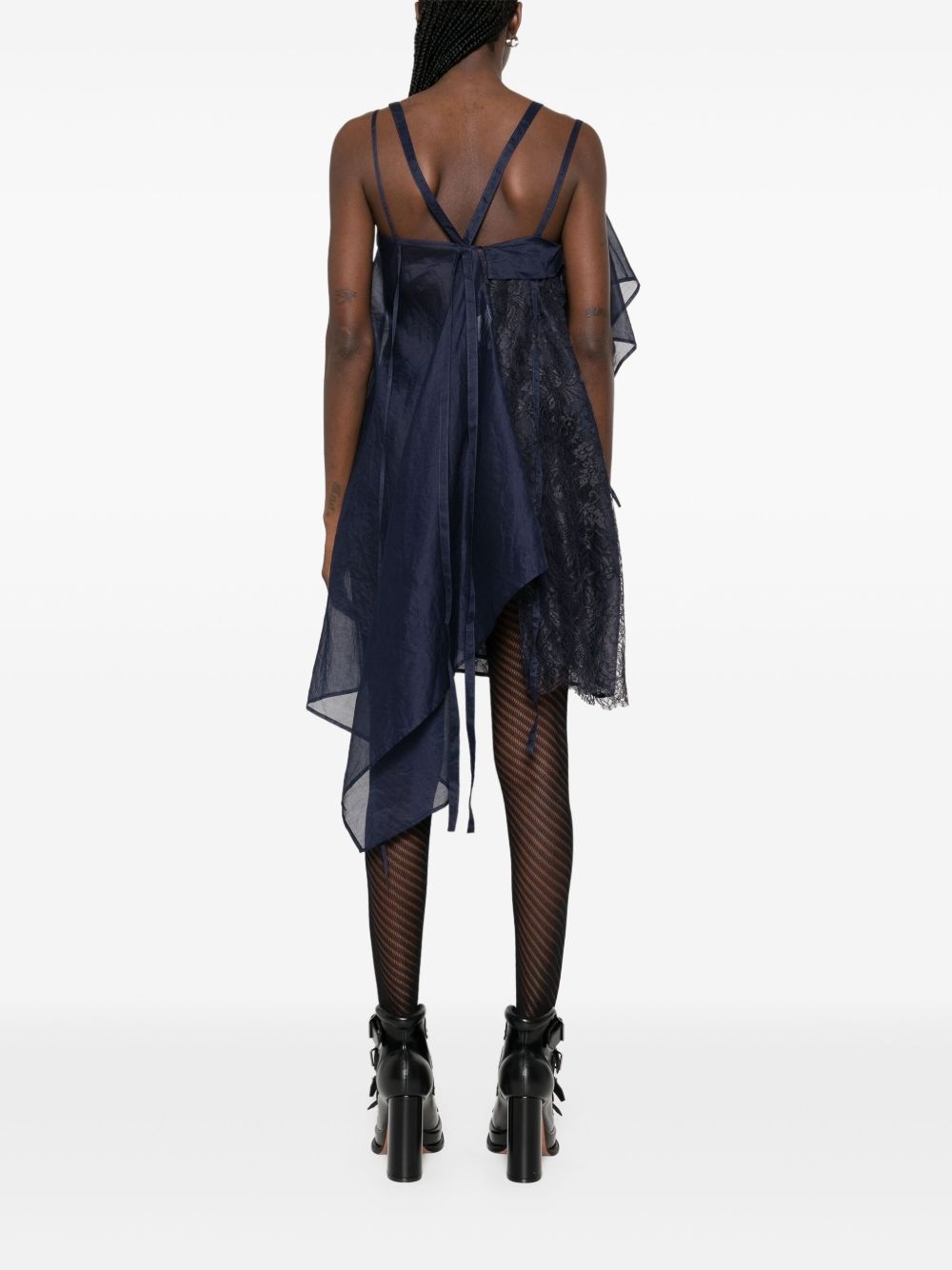 layered mini dress - 4