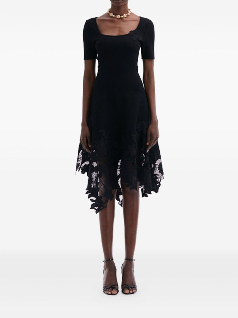 Oscar de la Renta floral-lace dress outlook