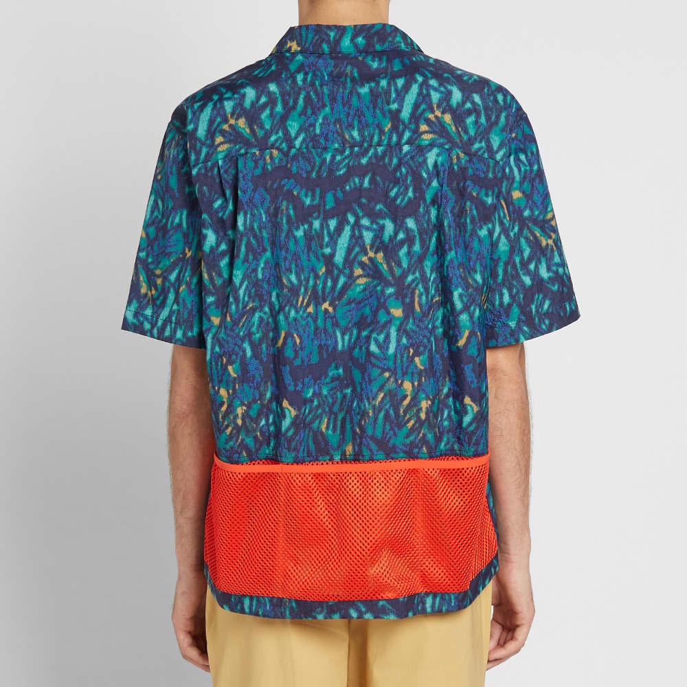 Nike ACG ALL OVER Printing Shirt Blue / Orange CD7636-405 - 5