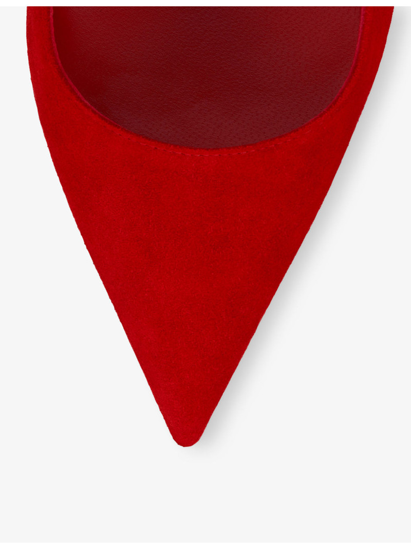 Christian Louboutin Miss Z 100 Suede Heels outlook