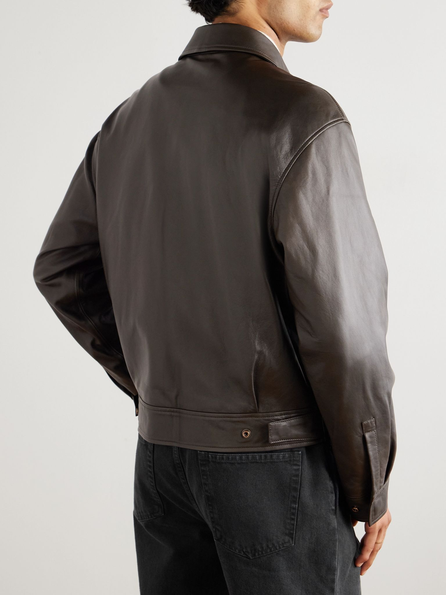 Majorca Leather Jacket Brown - 4