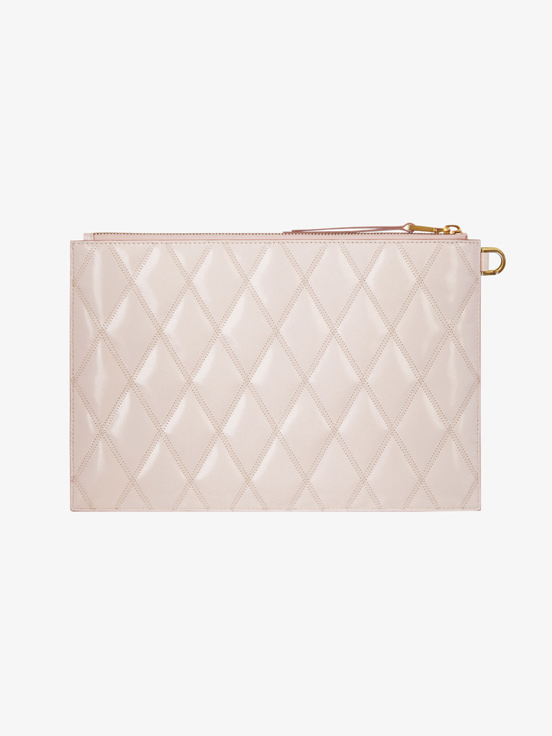Medium pouch in diamond quilted leather 3