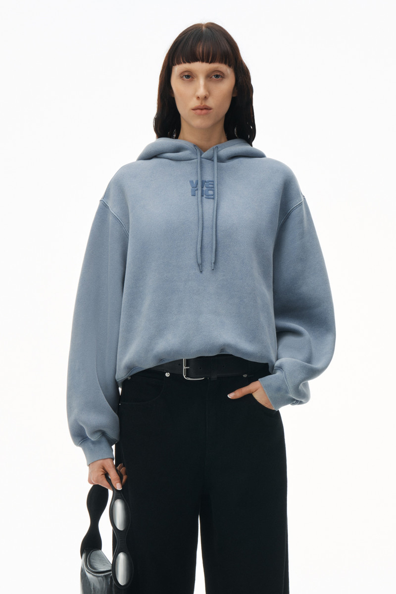 puff logo hoodie in terry 2