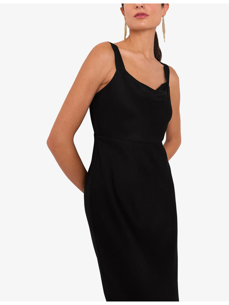 Thea Cowl-Neck Satin Maxi Dress 3