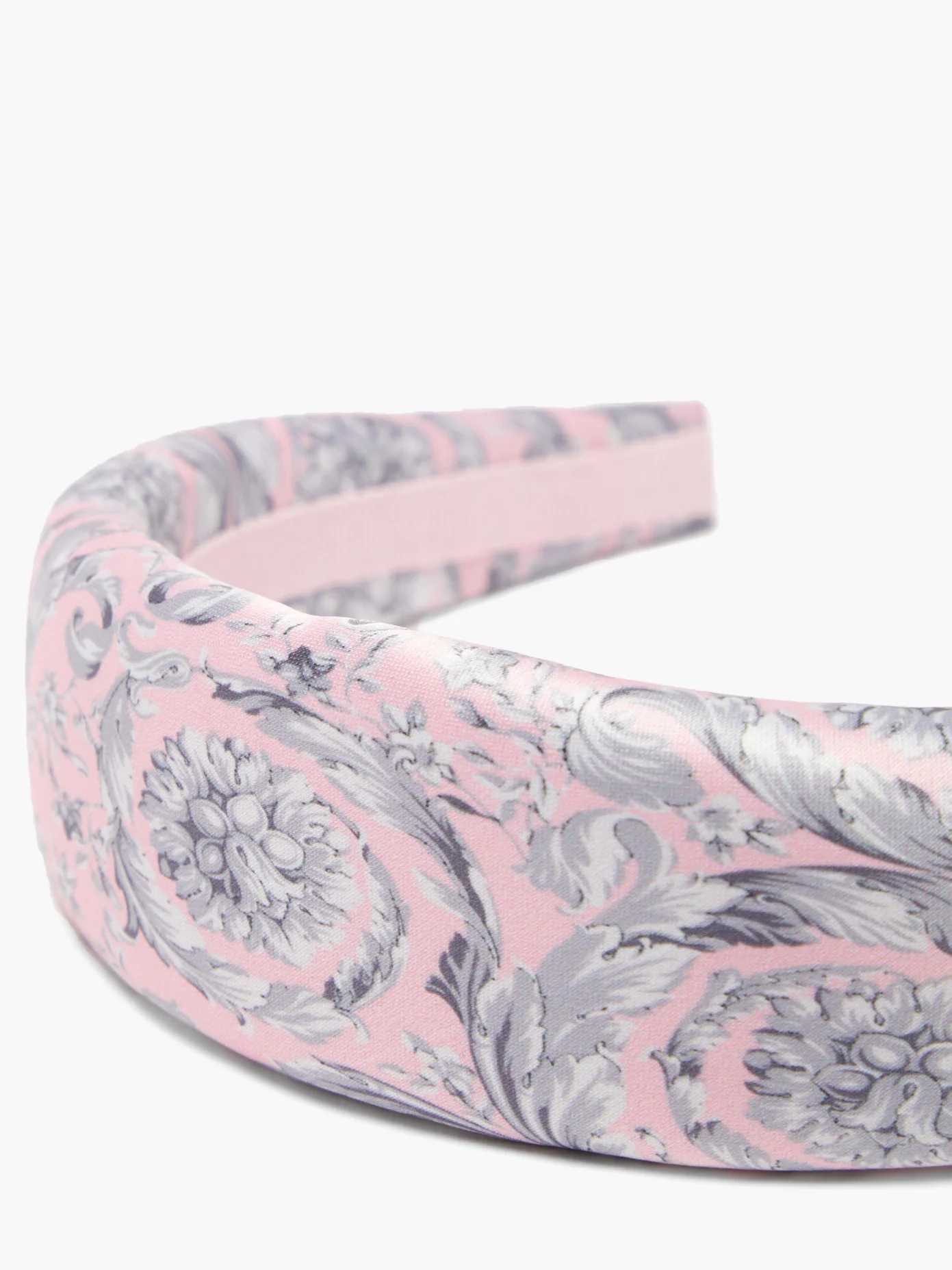 Baroque-print satin headband - 2