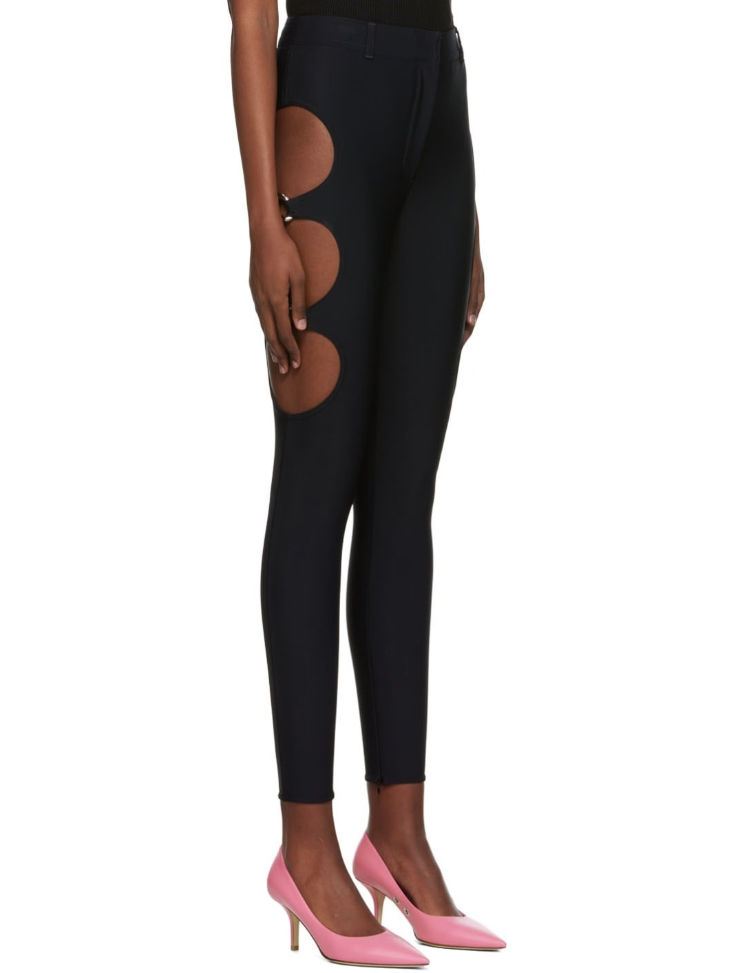 Black Nylon Leggings - 2