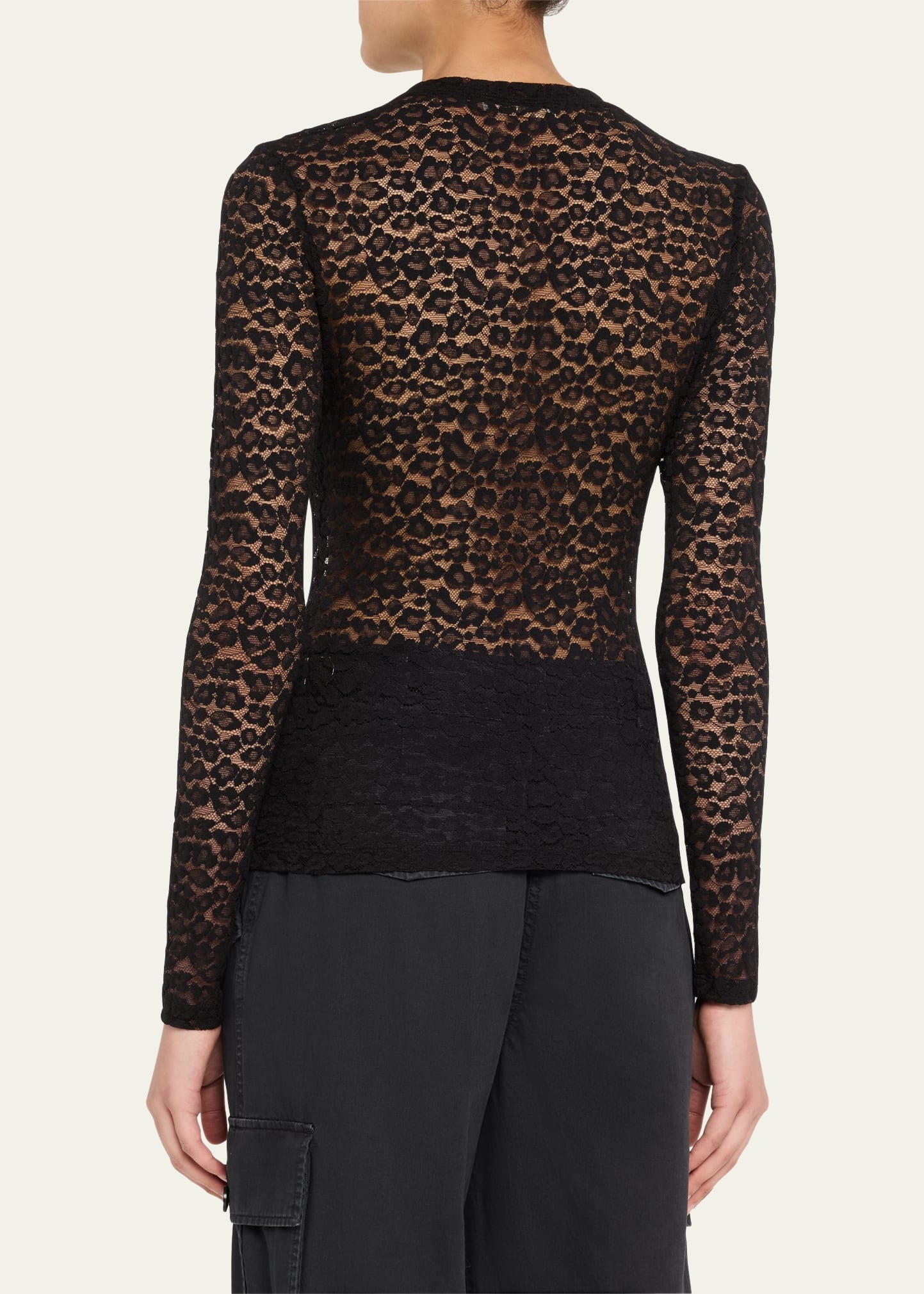 Anise Leopard Long-Sleeve Top - 3