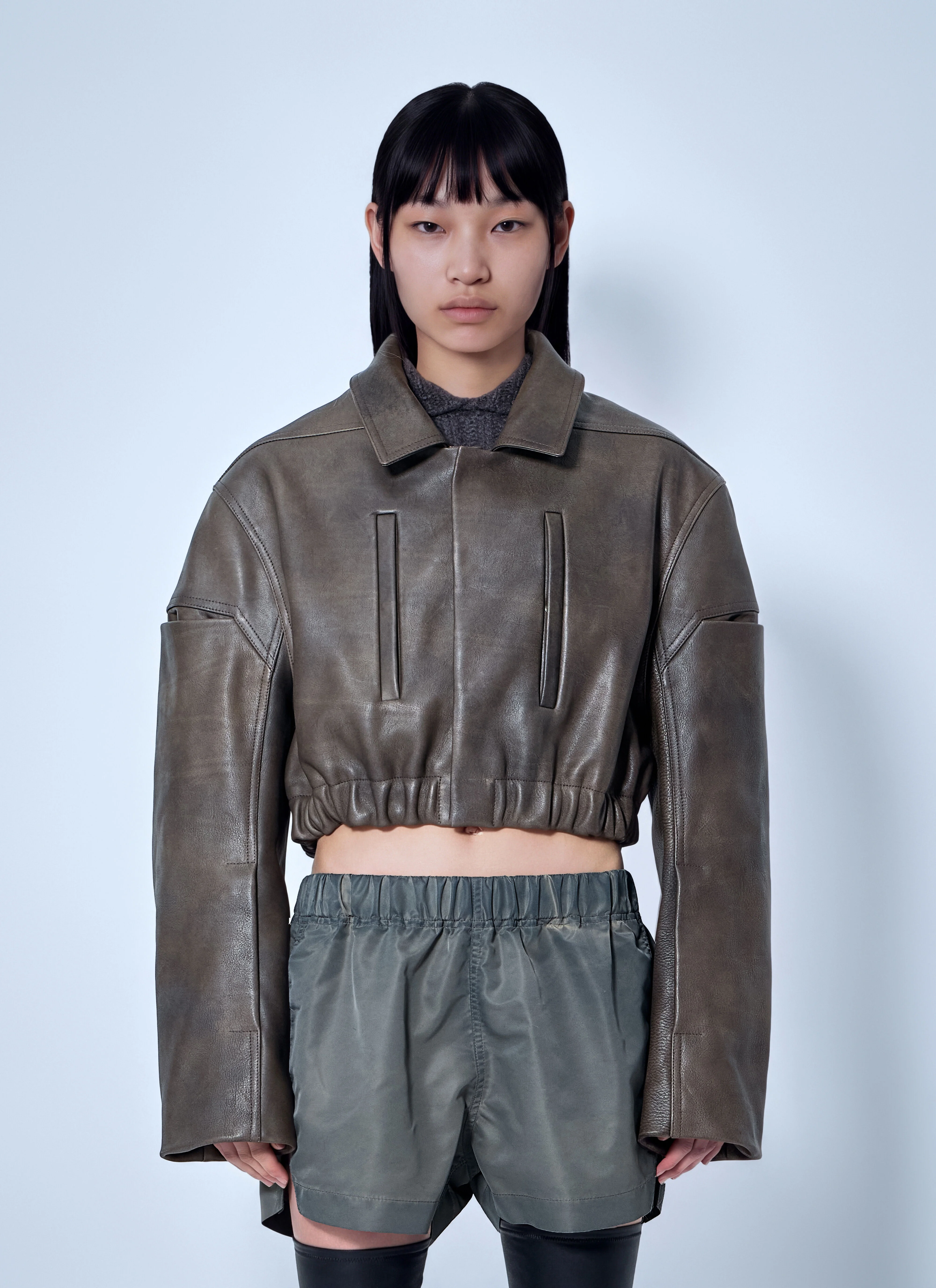 Collared Mac Bomber Jacket - 1