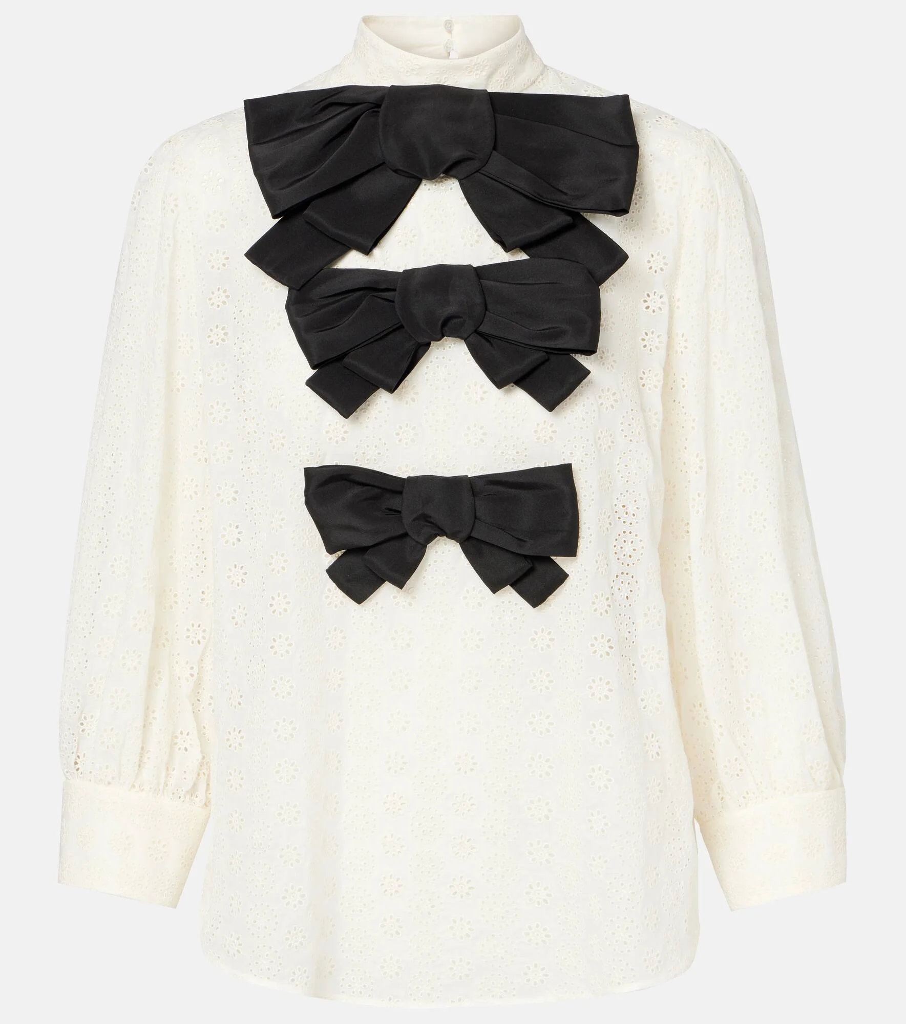 Mossi bow-detail cotton top - 1