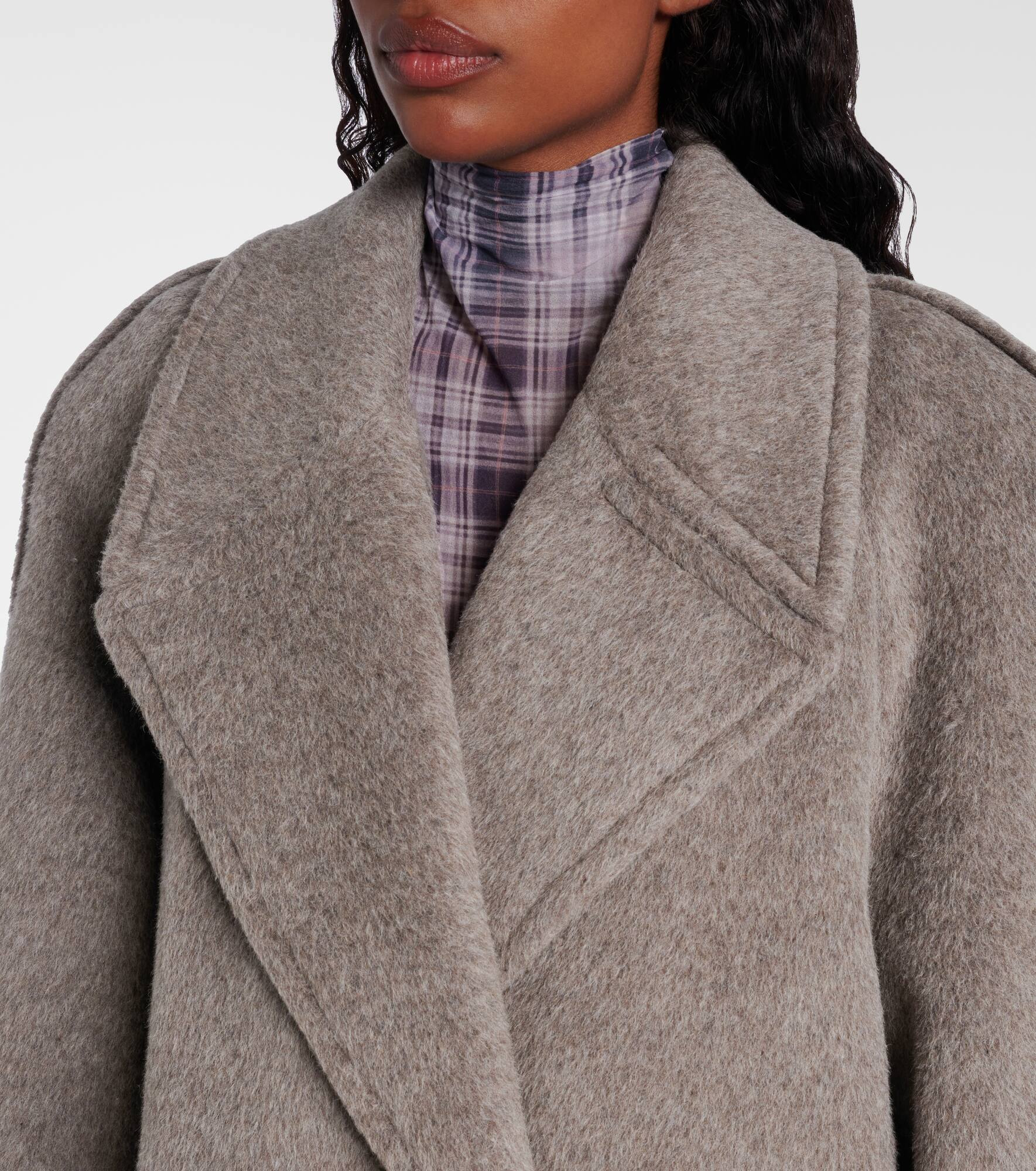 Alpaca and wool-blend coat - 4