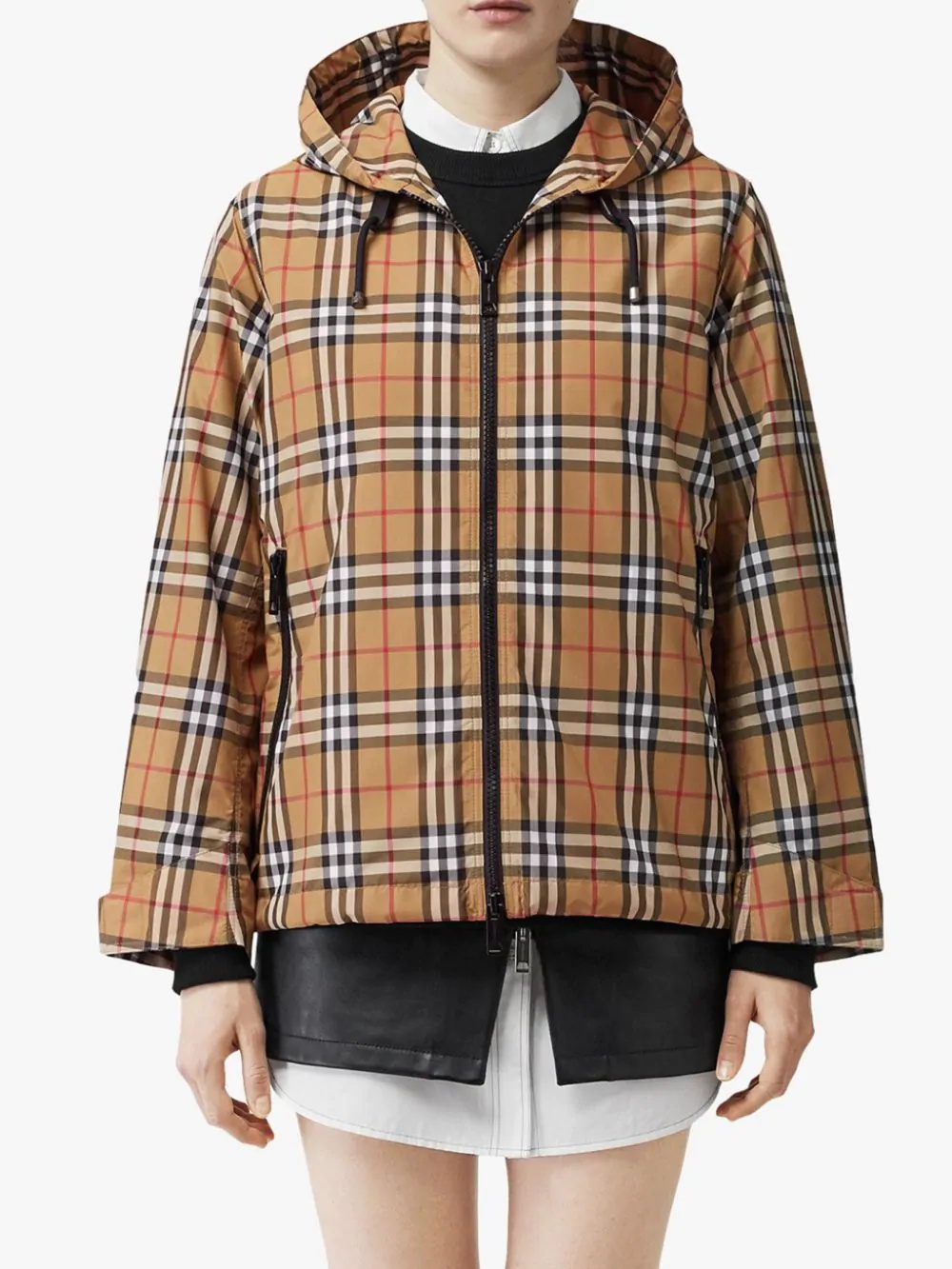 Vintage Check hooded jacket - 3