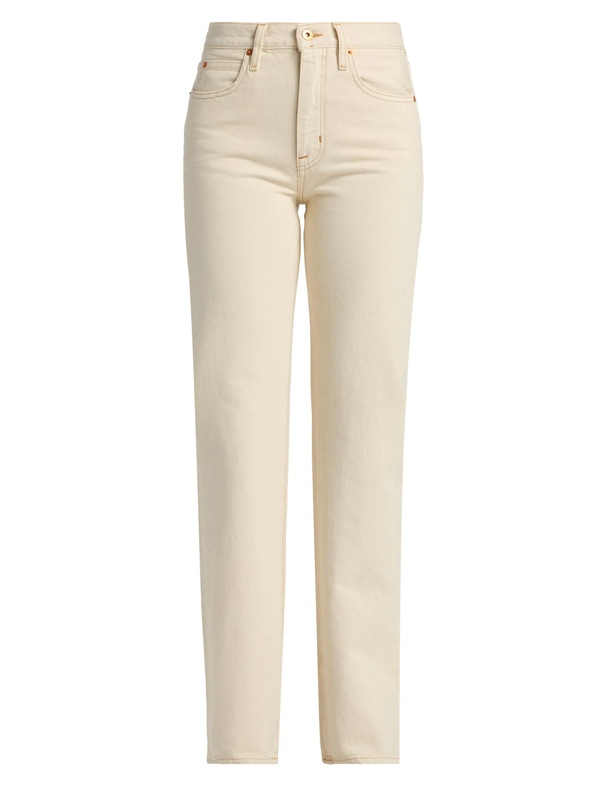 Women's Pheonix Relaxed Straight-Leg Jeans - Winter Ecru - 1