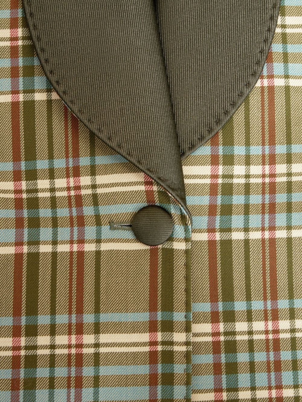 check-pattern jacquard waistcoat - 5