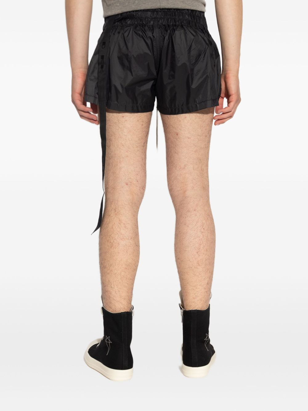 drawstring elastic-waist shorts - 4