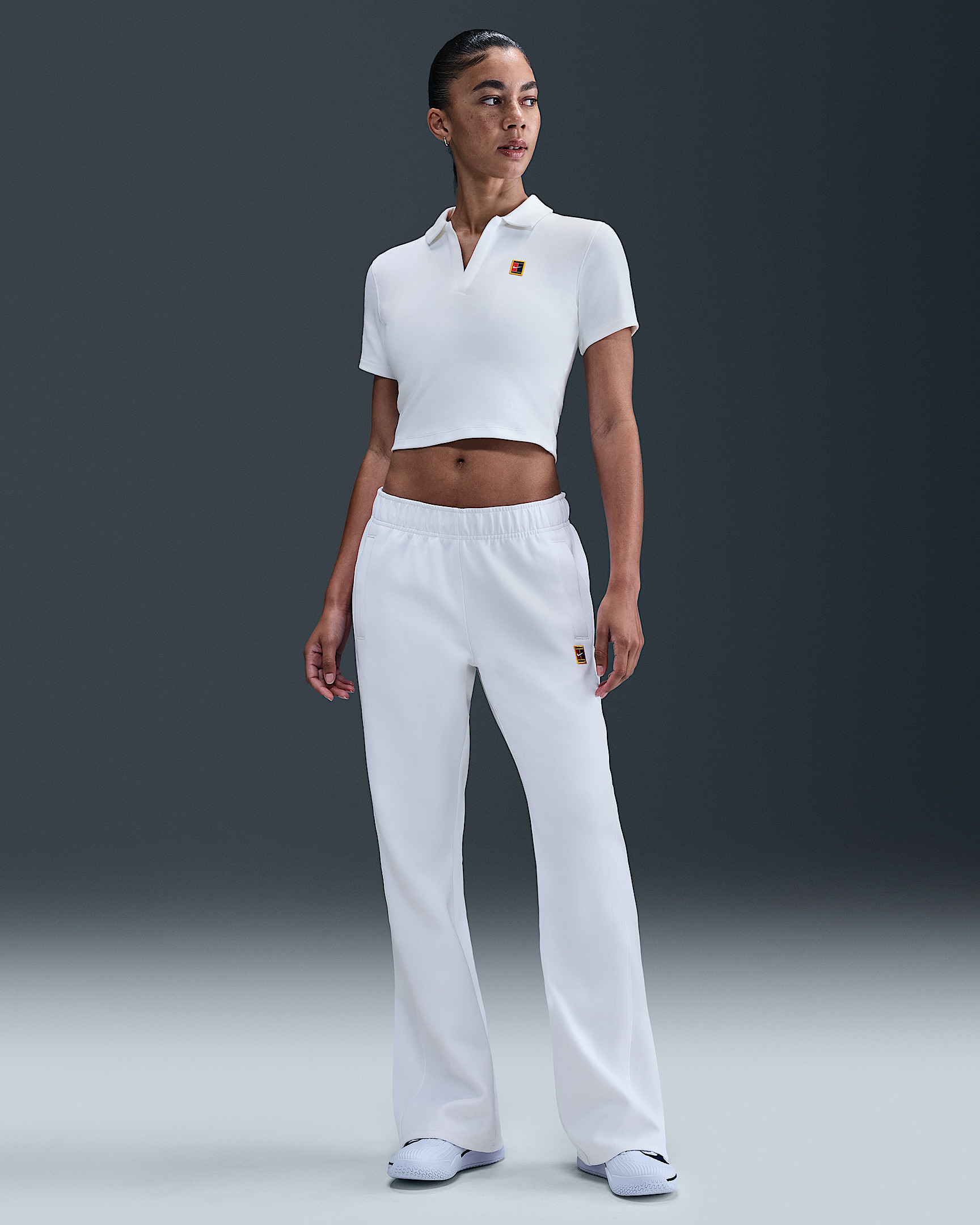 NikeCourt Heritage Women's Short-Sleeve Cropped Tennis Polo - 4