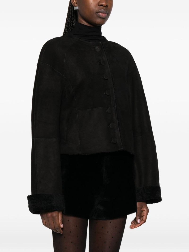 Willow buttoned leather jacket 3