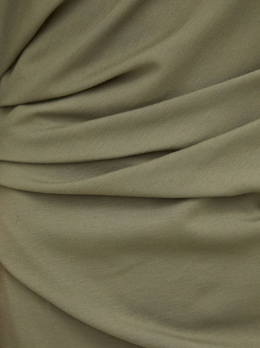 draped three-quarter-sleeve midi dress - 4