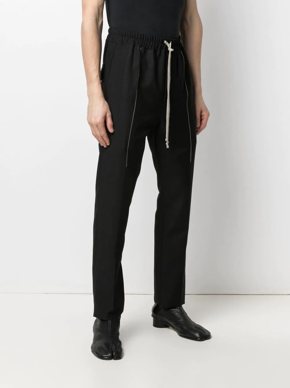 drawstring-waist trousers - 3