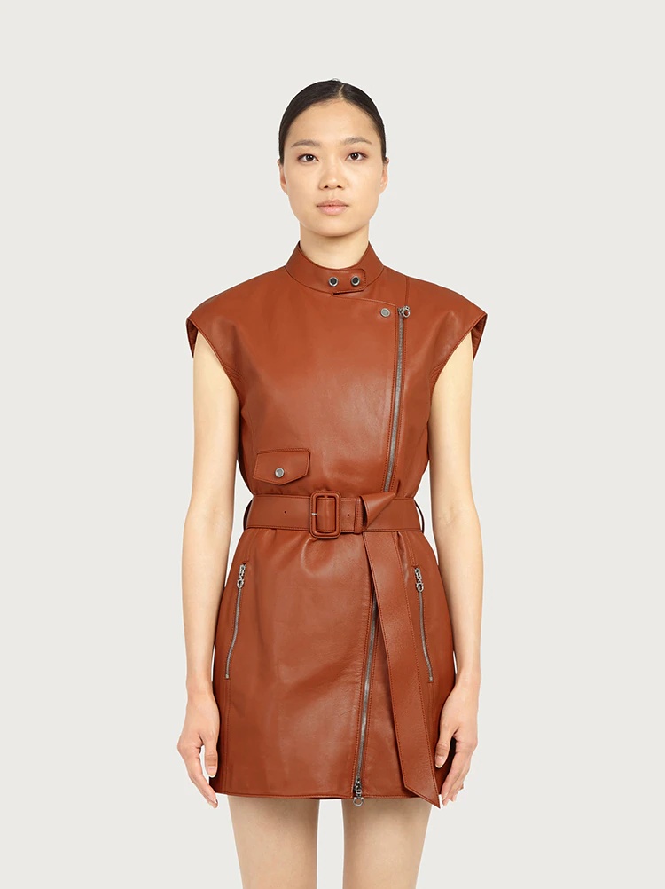 SLEEVELESS NAPPA DRESS - 2