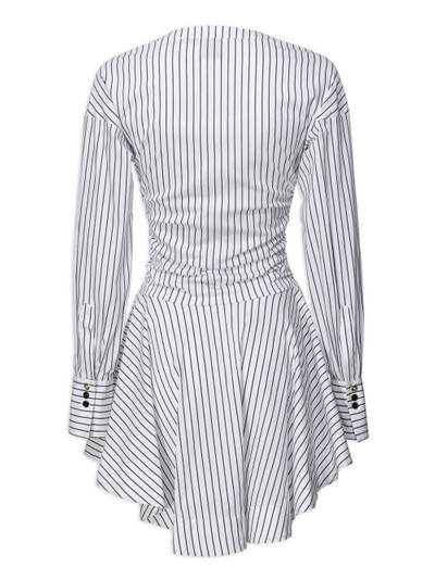 PINKO striped V-neck dress outlook